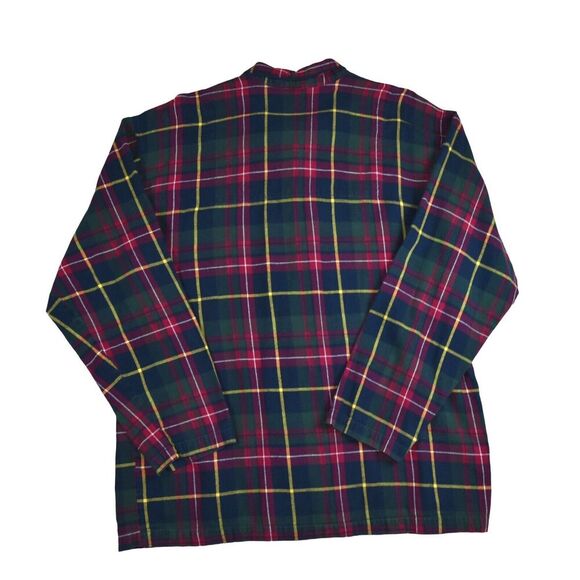 POLO RALPH LAUREN Pajama Shirt Mens  XL Flannel Plaid Button Up Cotton Navy - Picture 3 of 6